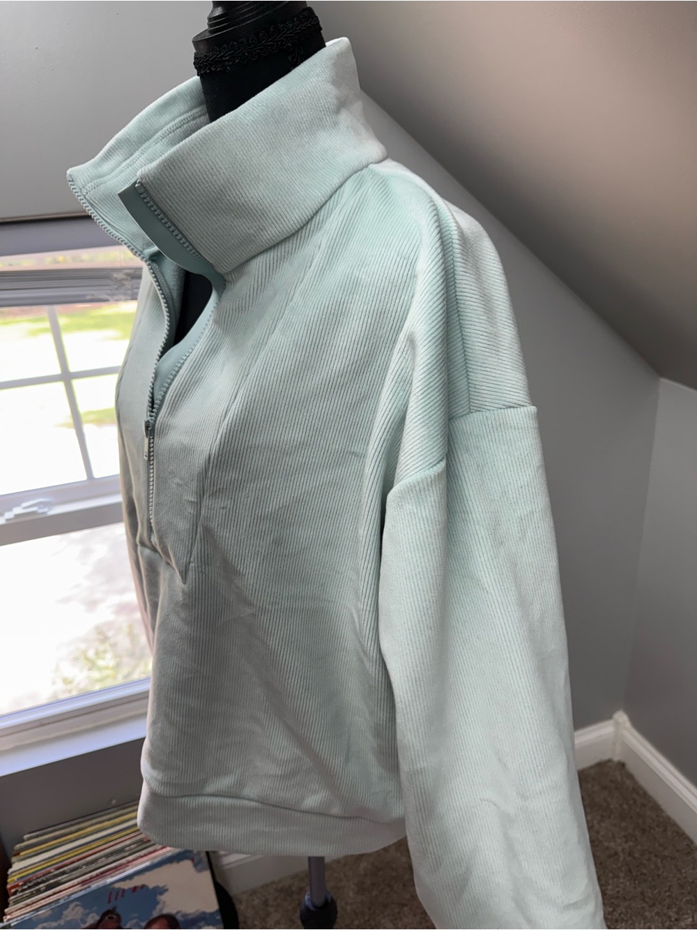 all in motion light blue Half-Zip Pullover Sweater - Picture 2 of 7